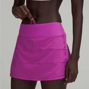 NWT Lululemon Vivid Plum pace rival skirt